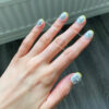 n09 Yellow Edge Silver Flower