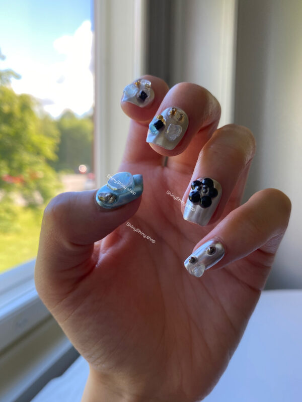 n07 Blue Silver Stones