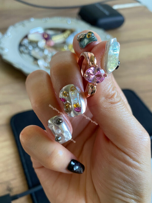 n07 Blue Silver Stones